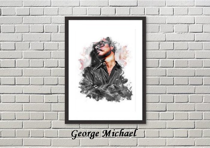 George Michael Framed Print